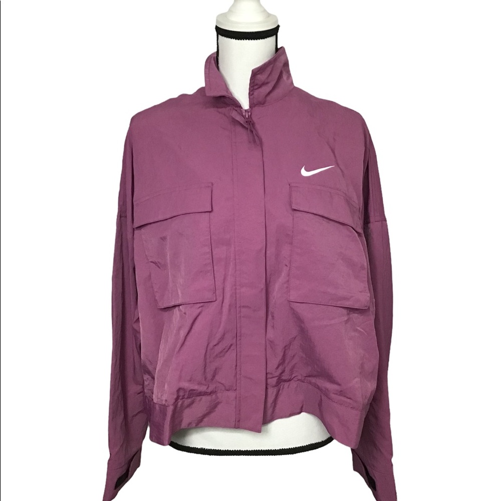 Nike womens large zip running jacket SPTCAS